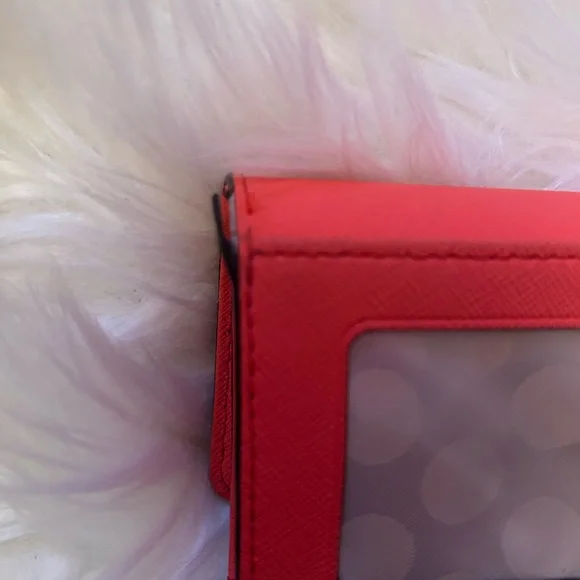 Kate Spade orange saffiano leather small chain wallet - Picture 5 of 6